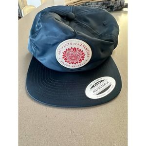 NWT Roark Navy Flat brim hat